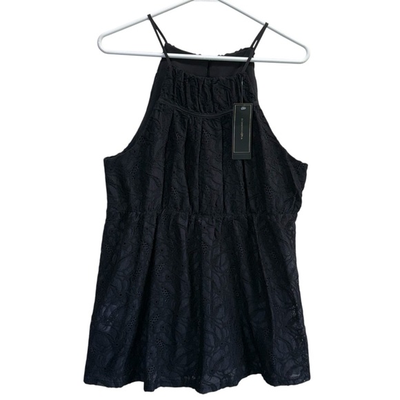 BCBG MaxazriaLace Halter Top. Size L - Picture 2 of 11